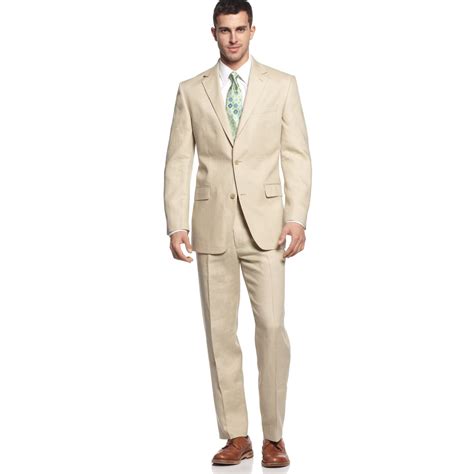 michael kors natural linen suit|Modern.